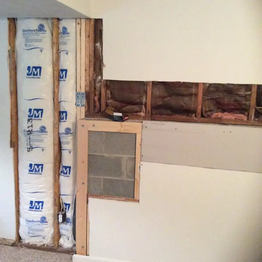 Wall insulation replacement during Contents Cleaning & Restoration in Buckhead